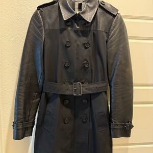 Burberry Women’s Black Double-Breasted Trench Coat